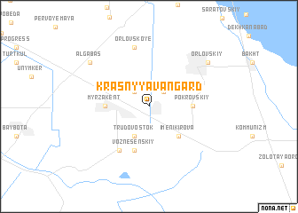 map of Krasnyy Avangard