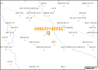 map of Krasnyy Bereg