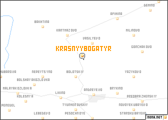 map of Krasnyy Bogatyr\