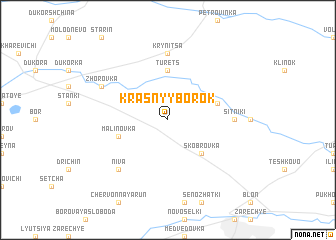 map of Krasnyy Borok