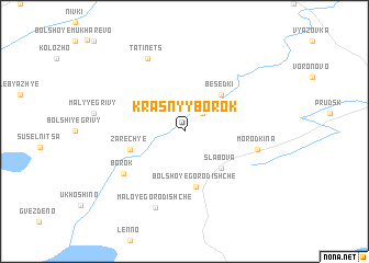 map of Krasnyy Borok