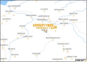 map of Krasnyy Bor