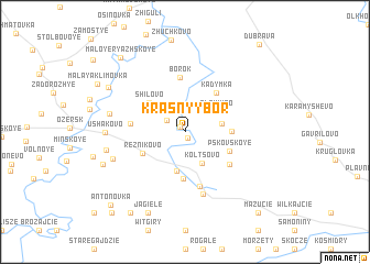 map of Krasnyy Bor