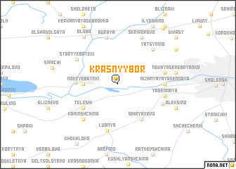 map of Krasnyy Bor