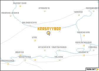 map of Krasnyy Bor