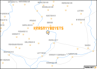 map of Krasnyy Boyets