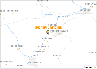 map of Krasnyy Derkul