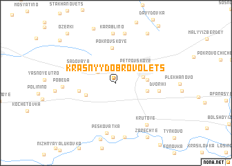 map of Krasnyy Dobrovolets