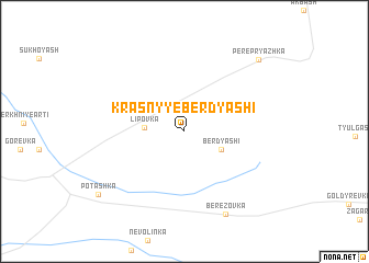 map of Krasnyye Berdyashi