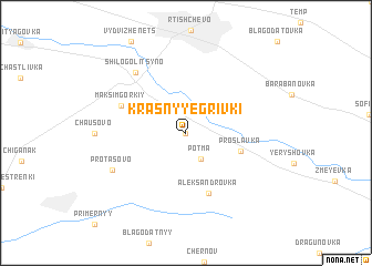 map of Krasnyye Grivki