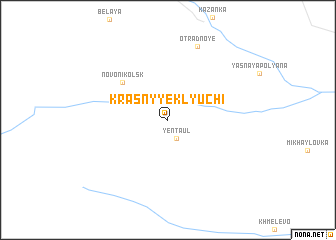 map of Krasnyye Klyuchi