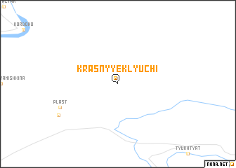 map of Krasnyye Klyuchi