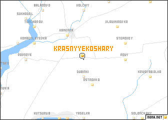 map of Krasnyye Koshary