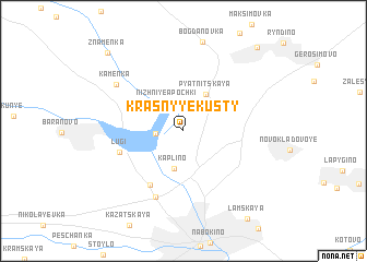 map of Krasnyye Kusty