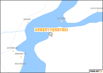 map of Krasnyye Mayaki