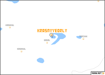 map of Krasnyye Orly