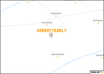 map of Krasnyye Orly