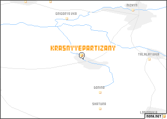 map of Krasnyye Partizany