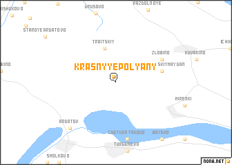 map of Krasnyye Polyany