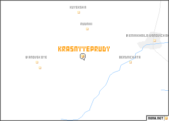 map of Krasnyye Prudy