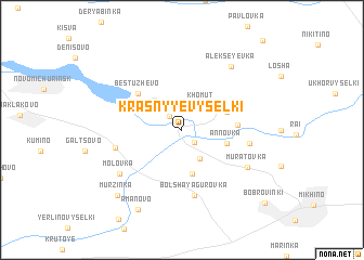 map of Krasnyye Vyselki