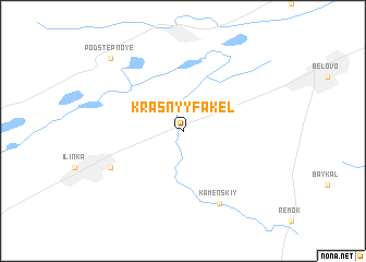 map of Krasnyy Fakel