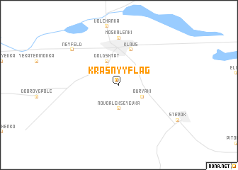 map of Krasnyy Flag