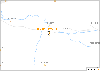 map of Krasnyy Flot