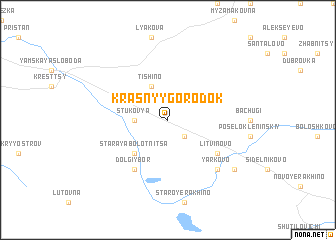 map of Krasnyy Gorodok