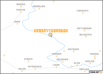 map of Krasnyy Gorodok