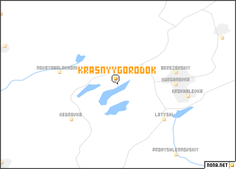 map of Krasnyy Gorodok