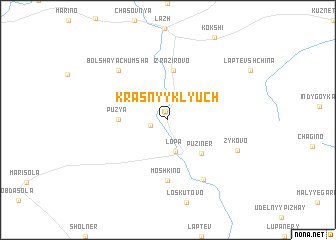 map of Krasnyy Klyuch