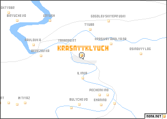 map of Krasnyy Klyuch