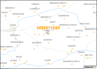 map of Krasnyy Kon\