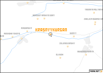 map of Krasnyy Kurgan