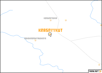 map of Krasnyy Kūt