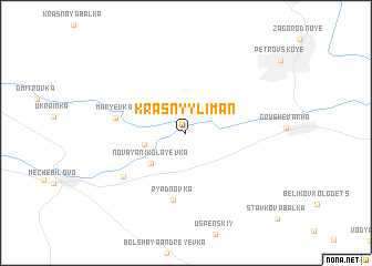 map of Krasnyy Liman