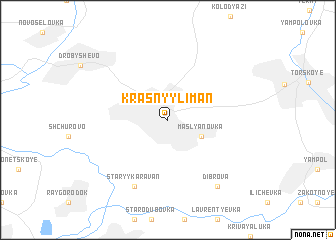 map of Krasnyy Liman