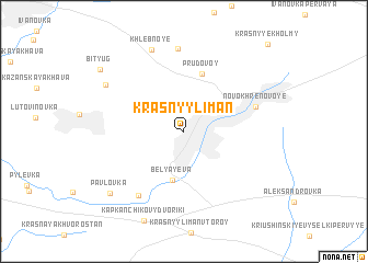 map of Krasnyy Liman