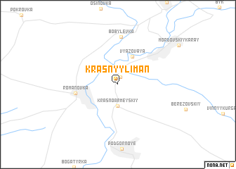 map of Krasnyy Liman