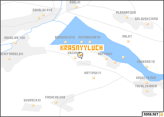 map of Krasnyy Luch