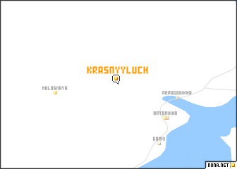 map of Krasnyy Luch