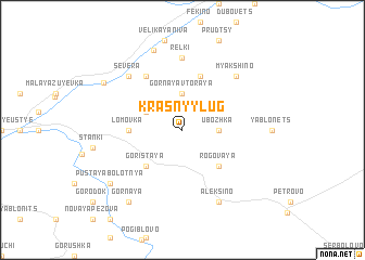 map of Krasnyy Lug