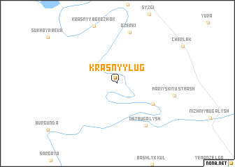 map of Krasnyy Lug