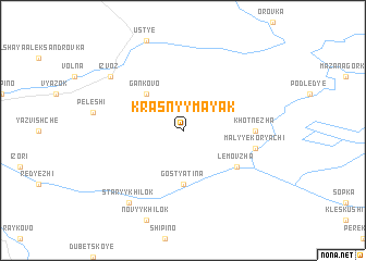 map of Krasnyy Mayak