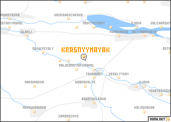 map of Krasnyy Mayak