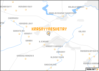 map of Krasnyy Nesvetay