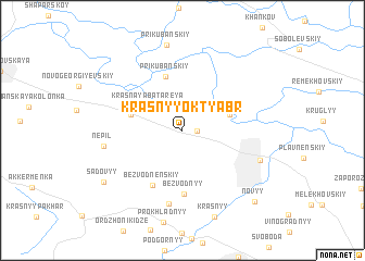 map of Krasnyy Oktyabr\