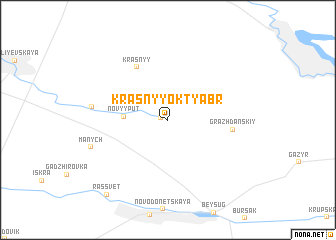 map of (( Krasnyy Oktyabr\