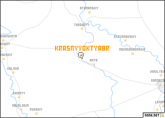 map of Krasnyy Oktyabr\